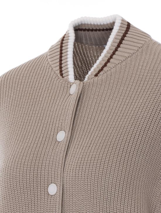 26SS 브루넬로 쿠치넬리 봄버 자켓 M19759406 CFI16 Beige - BRUNELLO CUCINELLI
