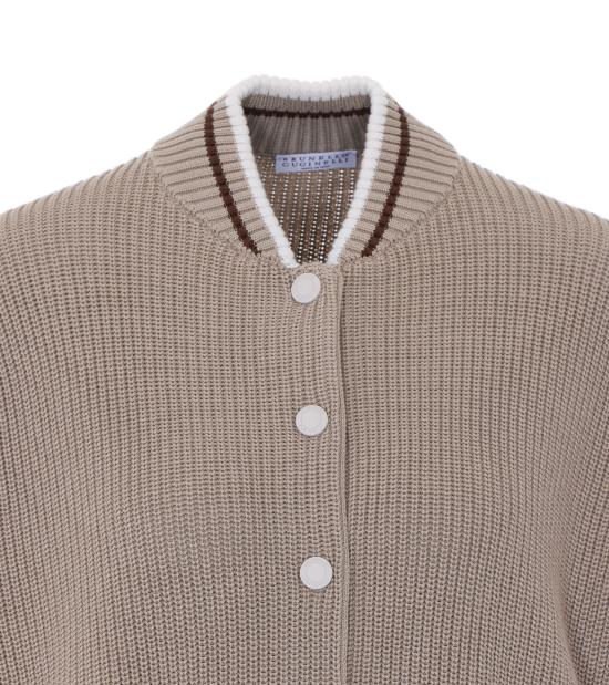 26SS 브루넬로 쿠치넬리 봄버 자켓 M19759406 CFI16 Beige - BRUNELLO CUCINELLI