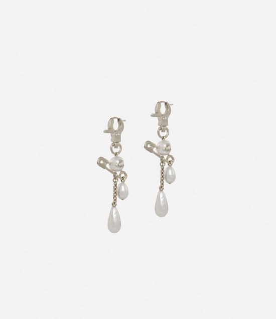 26SS 비비안웨스트우드 이어링 6202016C 02P103P103 White - VIVIENNE WESTWOOD