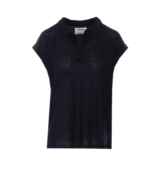 26SS 낫샤이 반팔 티셔츠 NF8N000LIP000 NOIR Black