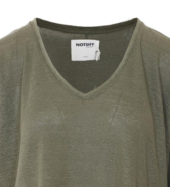 26SS 낫샤이 반팔 티셔츠 NF8A000LIP000 PIN Green - NOT SHY