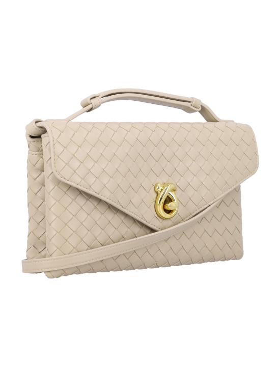 26SS 보테가베네타 노트 락 크로스바디백 817191V08Z0 9614 Beige - BOTTEGA VENETA