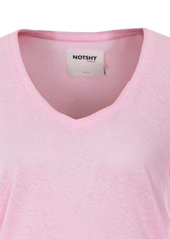 26SS 낫샤이 반팔 티셔츠 NF8A001LIP000 PIVOINE Pink - NOT SHY