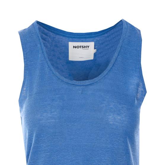 26SS 낫샤이 민소매 티셔츠 NF8G000LIP000 BLUE JEAN Blue - NOT SHY