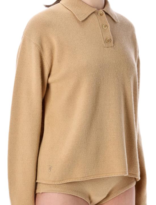 26SS 더프랭키샵 폴로 티셔츠 15976 CAMEL Marrone - THE FRANKIE SHOP