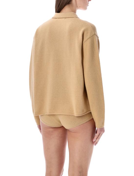 26SS 더프랭키샵 폴로 티셔츠 15976 CAMEL Marrone - THE FRANKIE SHOP