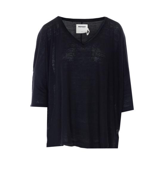26SS 낫샤이 반팔 티셔츠 NF8A000LIP000 NOIR Black
