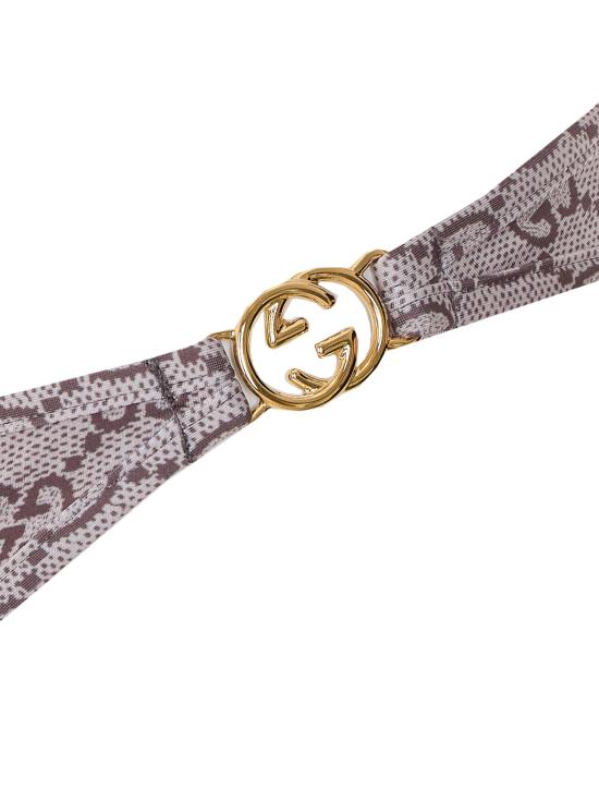 26SS 구찌 프린티드 GG 스트레치 저지 비키니 688999 XHAK32270 Beige - GUCCI