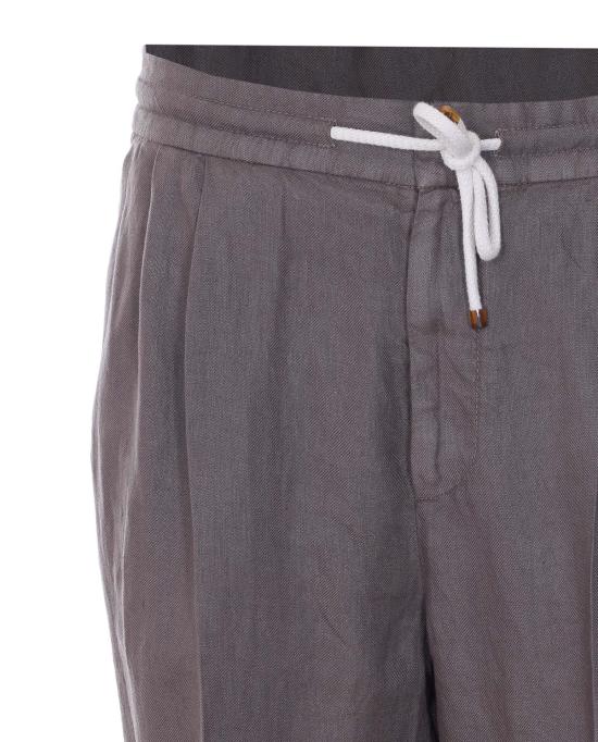 26SS 브루넬로 쿠치넬리 스트레이트 팬츠 M243DE1710 C6046 Grey - BRUNELLO CUCINELLI