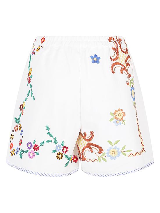 26SS RELAX RE-LUX 숏팬츠 EOLO EMBROIDEREDCOTTON White - OTHER BRANDS