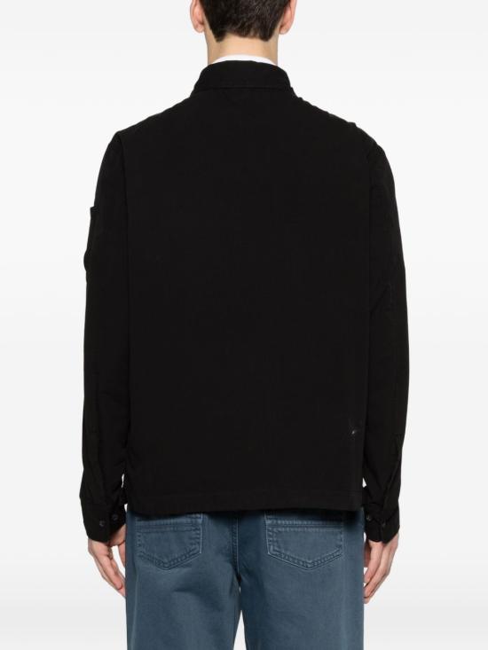 26SS 씨피 컴퍼니 오가닉 개버딘 지퍼 렌즈 오버셔츠 20CMOS156A 110143G999 Black - C.P. COMPANY