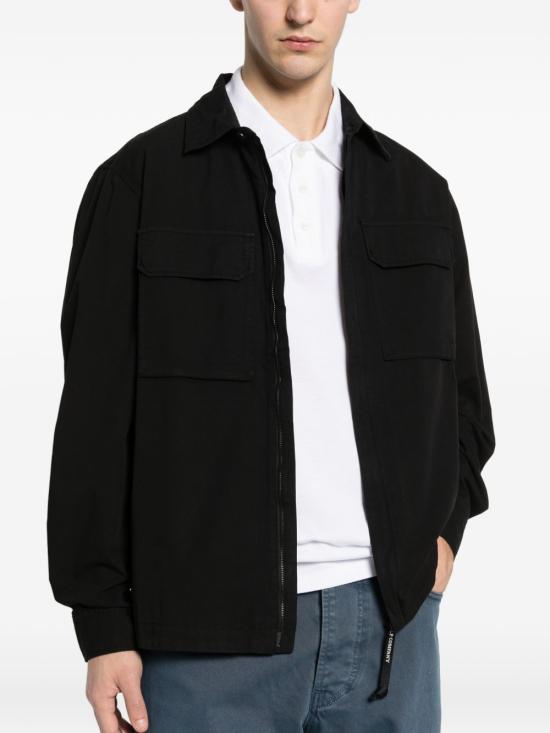 26SS 씨피 컴퍼니 오가닉 개버딘 지퍼 렌즈 오버셔츠 20CMOS156A 110143G999 Black - C.P. COMPANY