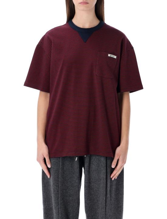 26SS 프라다 반팔 티셔츠 3575B18V9 F0X57 AMARANTO BLU