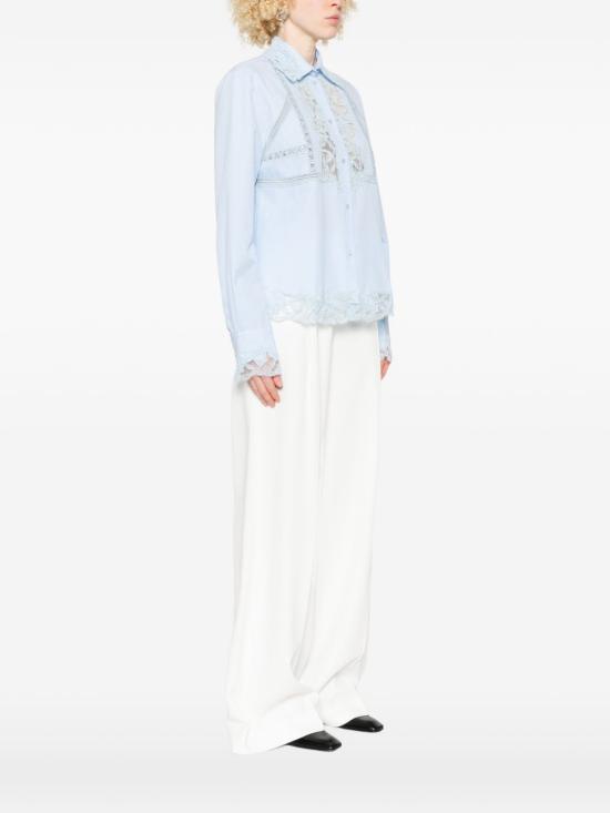 26SS 에르마노 설비노 셔츠 D482K745AP WGF54105 Clear Blue - ERMANNO SCERVINO