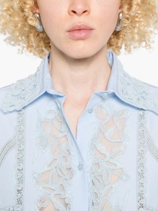 26SS 에르마노 설비노 셔츠 D482K745AP WGF54105 Clear Blue - ERMANNO SCERVINO