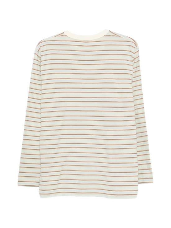 26SS 오라리 긴팔 티셔츠 A26SP01GJFADEMINTSTRIPE GREEN - AURALEE