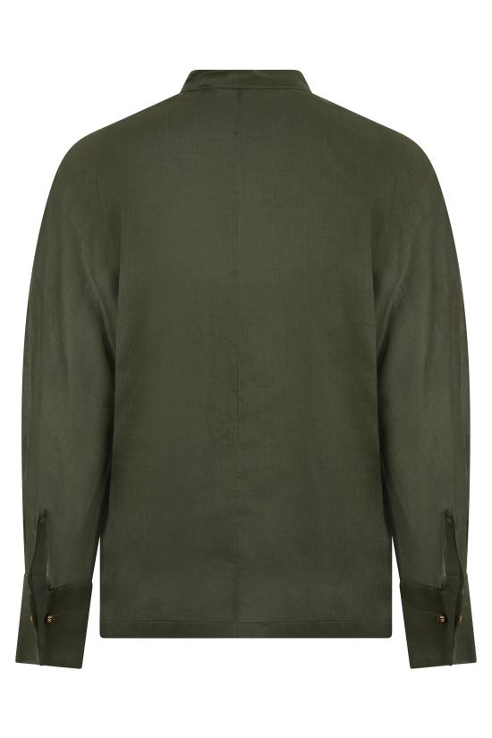 26SS 막스마라 스튜디오 블라우스 MSTBALDI2616261032600061 green - MAX MARA STUDIO