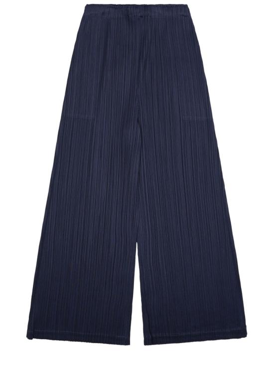  플리츠플리즈 스트레이트 팬츠 PP66JF115 78 BLUE