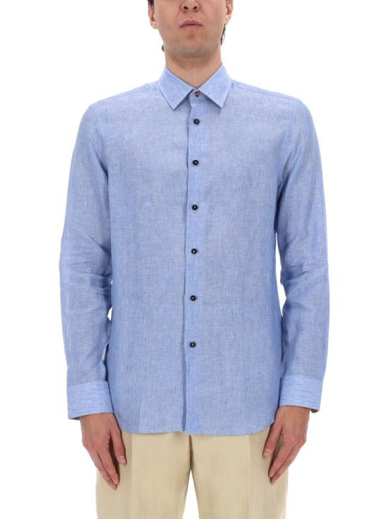 26SS 폴 스미스 긴팔 셔츠 M1R800PV01656 40A BLUE - PAUL SMITH