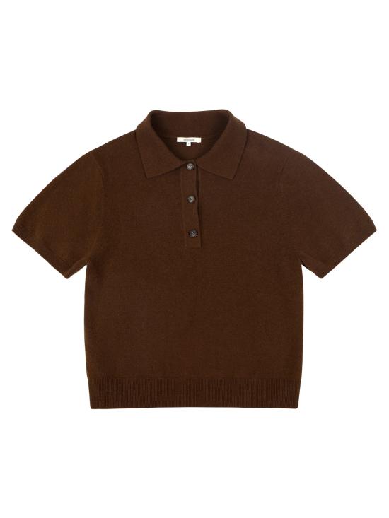 26SS 엔타이어 스튜디오 폴로 티셔츠 ESSS26PO01238CEDAR BROWN