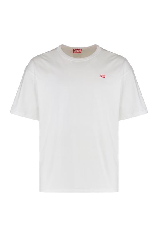 26SS 디젤 T-박스트-R30 스몰 로고 티셔츠 A164000QIAM100 WHITE