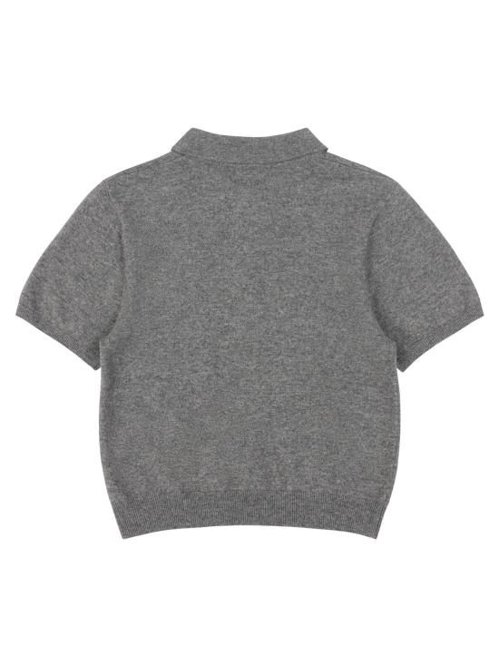 26SS 엔타이어 스튜디오 폴로 티셔츠 ESSS26PO01238CONCRETE GREY - ENTIRE STUDIOS