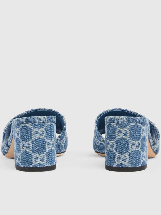 26SS 구찌 홀스빗 슬라이드 샌들 854882FAFGT4746 BLUE - GUCCI