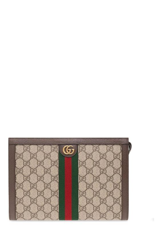 26SS 구찌 GG 슈프림 캔버스 오피디아 파우치 76024396IWT8745 BEIGE