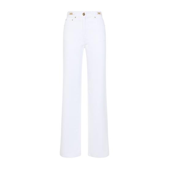 26SS 베르사체 스트레이트 팬츠 10137451A08570 1D110 WHITE