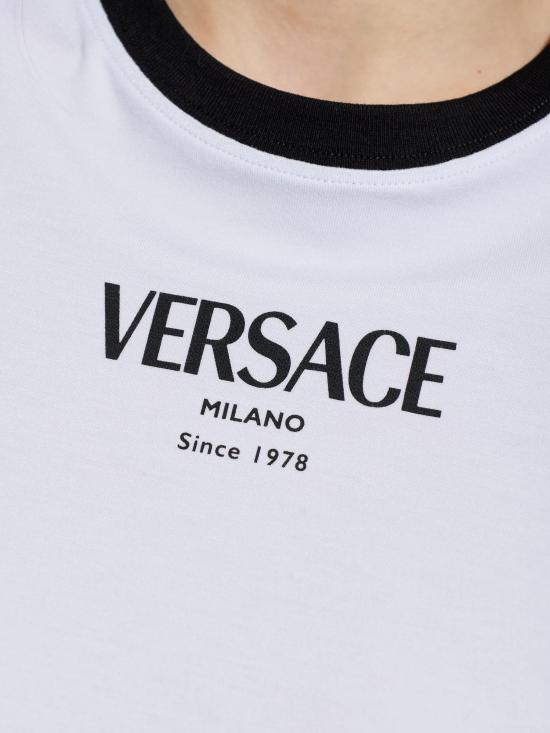 26SS 베르사체 반팔 티셔츠 10226561A16685 2W020 WHITE - VERSACE