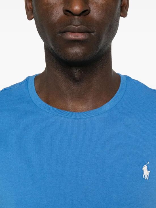 26SS 폴로 랄프로렌 포니로고 자수 반팔 티셔츠 710671438 252 BLUE - POLO RALPH LAUREN