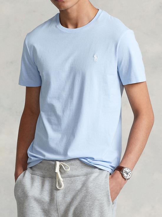 26SS 폴로 랄프로렌 포니로고 자수 반팔 티셔츠 710671438 252 BLUE - POLO RALPH LAUREN