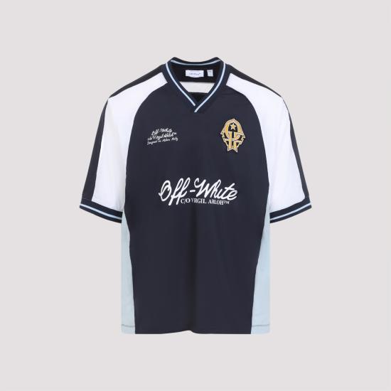 26SS 오프화이트 반팔 티셔츠 44MAD013S26J002401 NIGHT BLUE - OFF WHITE