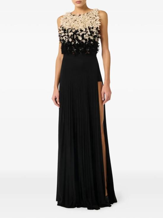 26SS 엘리자베타프랜치 롱 원피스 ABR4462E2 685 BLACK - ELISABETTA FRANCHI