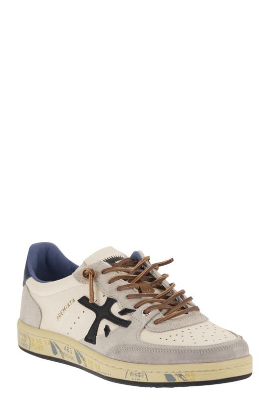 26SS 프리미아타 BSKT 바스켓 클레이 스니커즈 BSKTCLAY 7617 WHITE GREY BLUE - PREMIATA