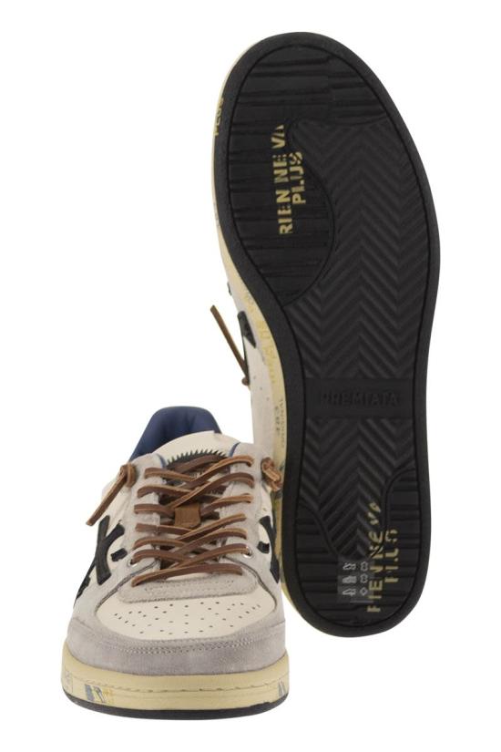 26SS 프리미아타 BSKT 바스켓 클레이 스니커즈 BSKTCLAY 7617 WHITE GREY BLUE - PREMIATA