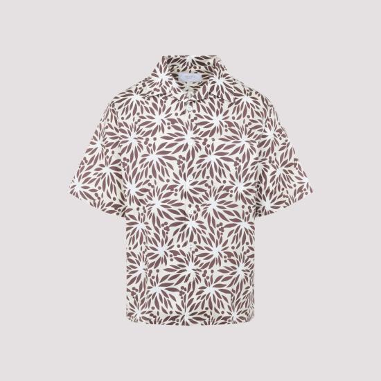 26SS 프라다 반팔 셔츠 UCS414SUMO19GY F0N86 FLORAL - PRADA