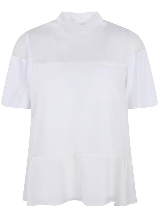 26SS 사카이 반팔 티셔츠 2608545 127 WHITE
