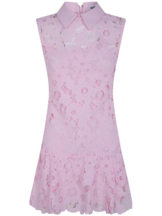 26SS 셀프 포트레이트 미디 원피스 SS26164SA PINK PINK PURPLE - SELF PORTRAIT