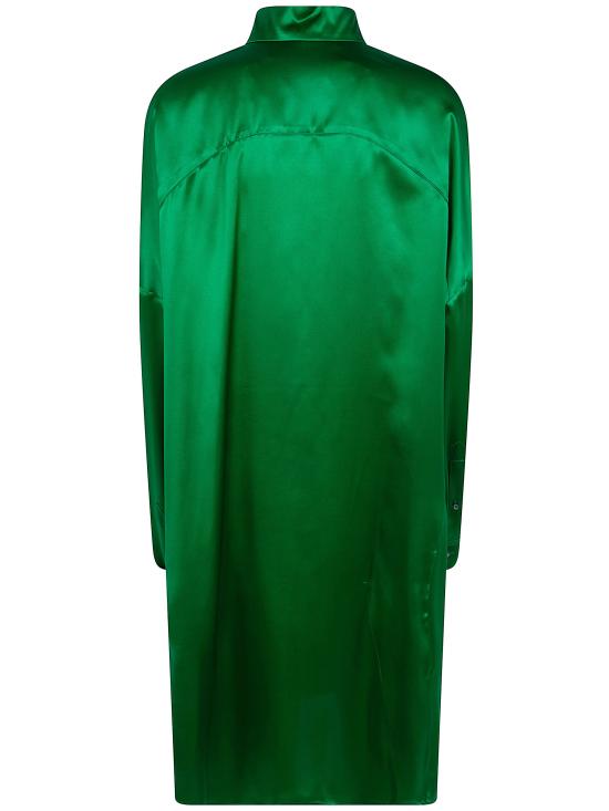 26SS 드리스 반 노튼 미디 원피스 2610110013024 604 GREEN - DRIES VAN NOTEN