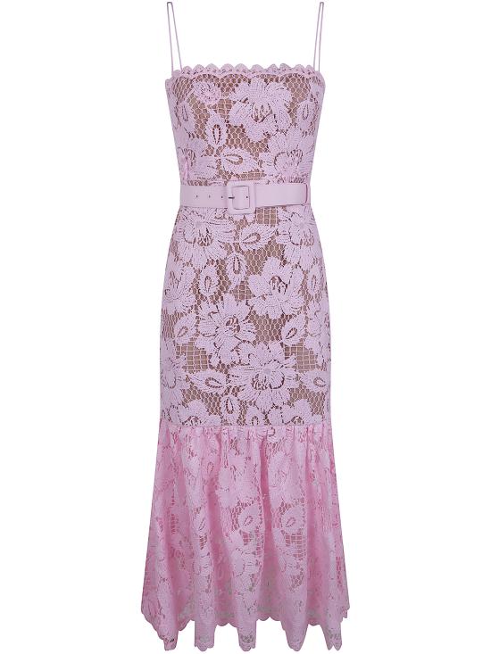 26SS 셀프 포트레이트 미디 원피스 SS26007MA PINK PINK PURPLE - SELF PORTRAIT