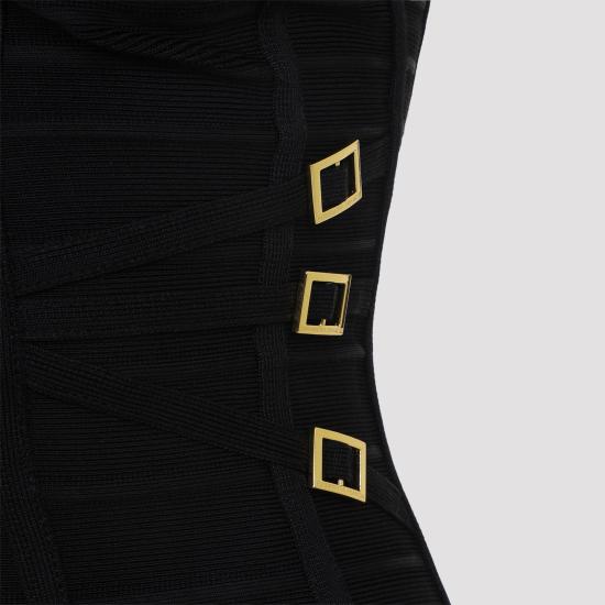 26SS 엘리자베타프랜치 미디 원피스 AM24D62E2 110 BLACK - ELISABETTA FRANCHI