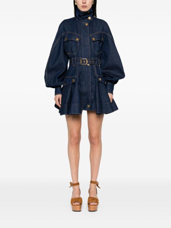 26SS 짐머만 미디 원피스 7723DS261HBBL BLUE - ZIMMERMANN