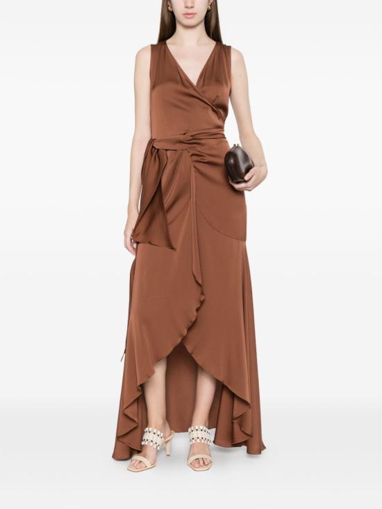 26SS 실크95파이브 미디 원피스 24080SHANGRIN92 MARRONE CHIARO - SILK95FIVE