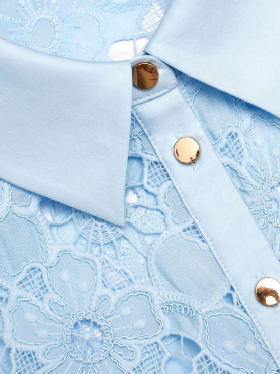 26SS 셀프 포트레이트 미디 원피스 AC26024MBLBLUE CLEAR BLUE - SELF PORTRAIT