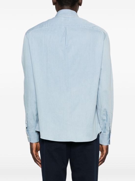 26SS 브루넬로 쿠치넬리 긴팔 셔츠 MR6830621C008 CLEAR BLUE - BRUNELLO CUCINELLI