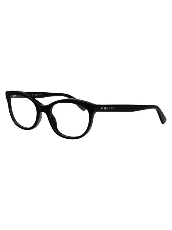 26SS 알렉산더 맥퀸 안경 AM0569O 001 BLACK BLACK TRANSPARENT - ALEXANDER MCQUEEN