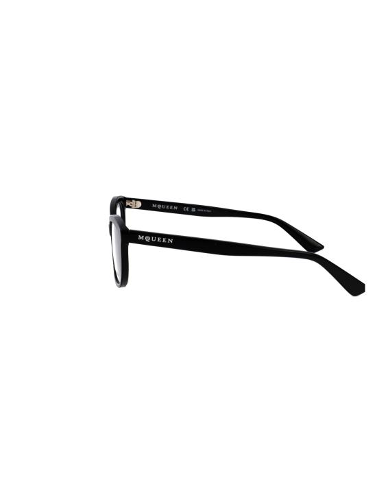 26SS 알렉산더 맥퀸 안경 AM0569O 001 BLACK BLACK TRANSPARENT - ALEXANDER MCQUEEN