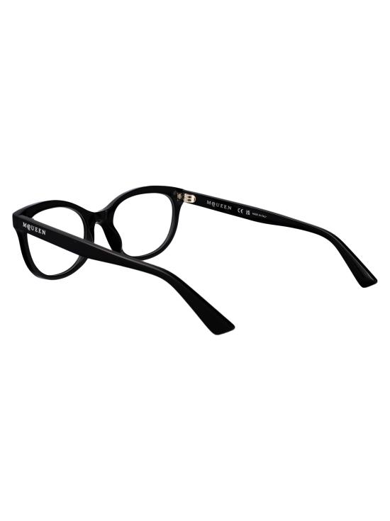 26SS 알렉산더 맥퀸 안경 AM0569O 001 BLACK BLACK TRANSPARENT - ALEXANDER MCQUEEN