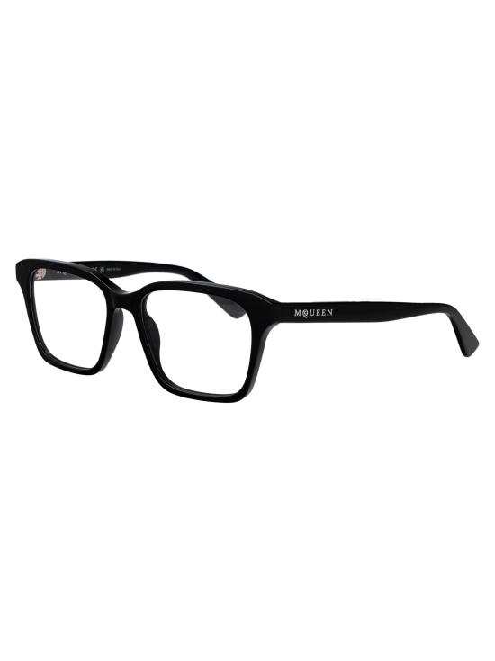 26SS 알렉산더 맥퀸 안경 AM0568O 007 BLACK BLACK TRANSPARENT - ALEXANDER MCQUEEN